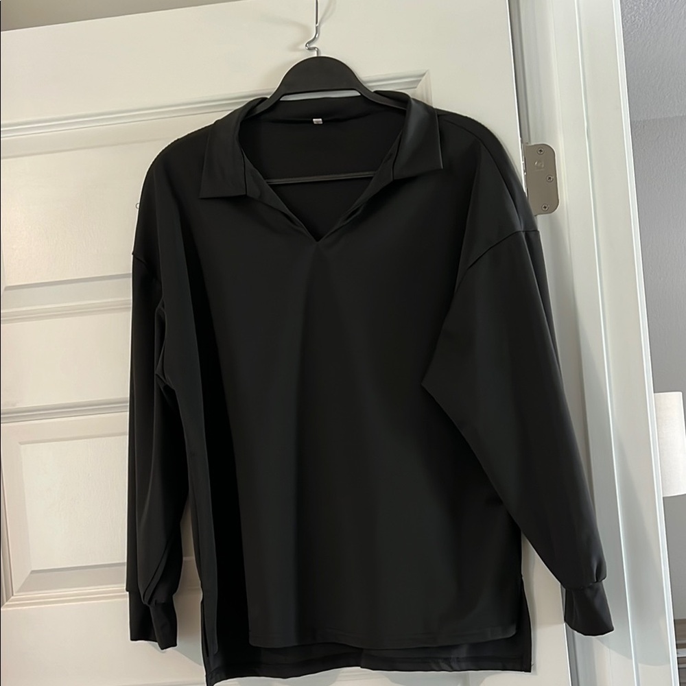 Women's Black Top and Pants